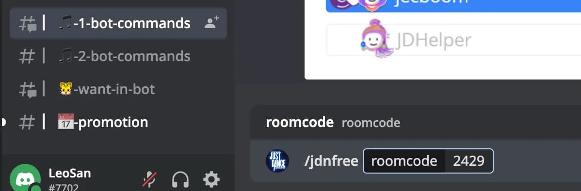 В Discord зайти в комнату №-bot-commands и написать команду /jdnfree [номер комнаты (2429)]
